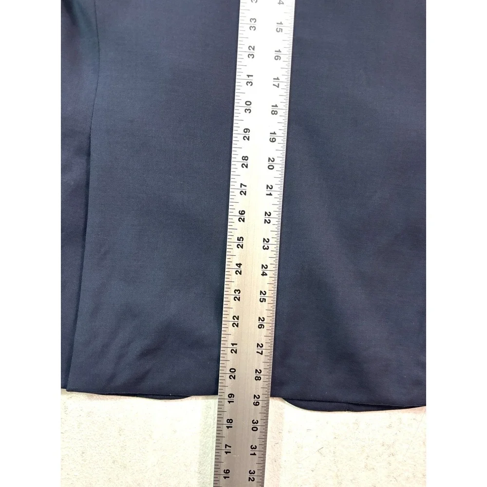 Pronto Uomo‎ 36R Navy Blue Blazer Jacket Sport Suit Coat 100% Wool All Season